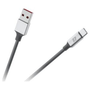 Kabel USB Rebel USB-A - USB-C 1 m Czarny (RB-6011-100-B)