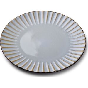 Affekdesign By Mondex EVIE GREY Talerz obiadowy 26,5xh2cm