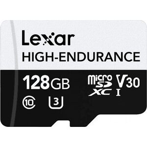 Karta Lexar High-Endurance MicroSDXC 128 GB Class 10 UHS-I/U3 V30 (LMSHGED128G-BCNNG)