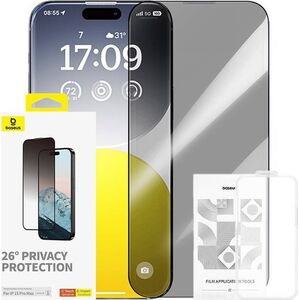 Baseus Szkło hartowane prywatyzujące Baseus Diamond iPhone 15 Pro Max