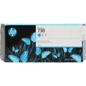 Tusz HP HP Atrament/HP 738 300-ml Cyan DesignJet Ink