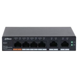 Switch Dahua Technology DAHUA Switch||CS4006-4ET-60|Type L2|Desktop/pedestal|PoE ports 4|CS4006-4ET-60