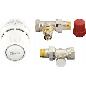Danfoss Zestaw 3-elementowy Regus RA nakrętka +RA-N+RLV-S 15 prosty