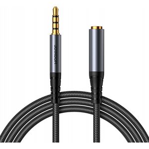Kabel Joyroom Kabel audio Joyroom SY-A09 mini jack 3.5mm żeński / AUX mini jack 3.5mm męski 1.2 m czarny