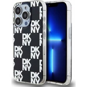 DKNY DKNY DKHCP15LHDLCEK iPhone 15 Pro 6.1" czarny/black hardcase IML Checkered Mono Pattern
