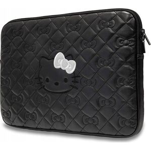 Etui Sourcing Hello Kitty Sleeve HKCSZPEKHBPK 14" black/black Zip PU Quilted Bows