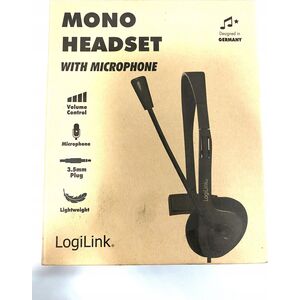 Słuchawki LogiLink Logilink Stereo-Headset, 1x 3,5-mm-Klinke Bügelmikro Eco-Box