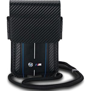 BMW BMW Carbon Blue Stripes Wallet Bag - Torebka na telefon (czarny)