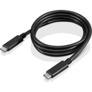 Kabel USB Lenovo USB-C - USB-C 1 m Czarny (FRU03X7610)