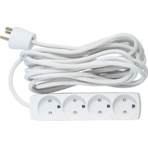 Kabel zasilający MicroConnect Microconnect GRU00450WDK rozgałęziacz 5 m 4 x gniazdo sieciowe Wewnętrzna Biały