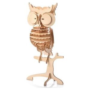 Little-Story Little Story Drewniane Puzzle Model 3D - Sowa