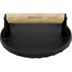 KingHoff PRASKA ŻELIWNA DO MIĘSA BURGERÓW 18 CM KINGHOFF KH-1759