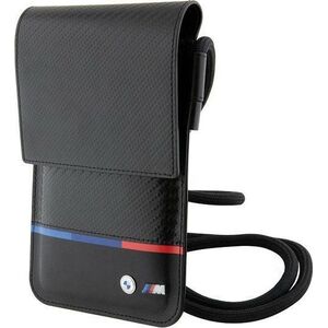 BMW Torebka BMW BMOWBPUCARTCBK Wallet Bag czarny/black Carbon Tricolor Line