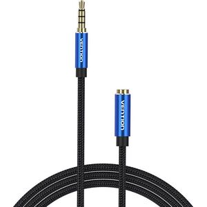 Kabel Vention Przedłużacz audio TRRS 3,5mm męski na 3,5mm żeński 3m Vention BHCLI niebieski