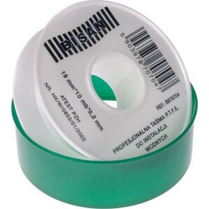Bisan Profesjonalna taśma Bisan B870704 P.T.F.E 0,20mm/19mm/10mb zielona