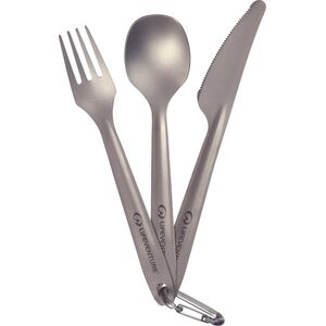 Lifeventure Sztućce turystyczne Lifeventure Superlight Titanium Cutlery Set Uniwersalny