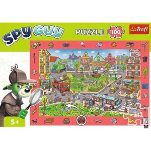 Trefl Puzzle 100 elementów Obserwacyjne Spy Guy Miasto
