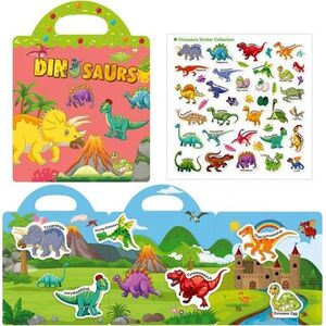Askato Książeczka z naklejkami Dinozaury 22656