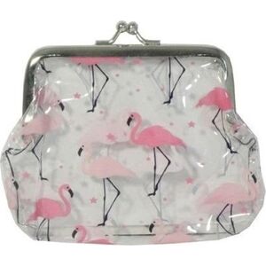 Swede Portmonetka transparentna owoce/flamingi U920 893