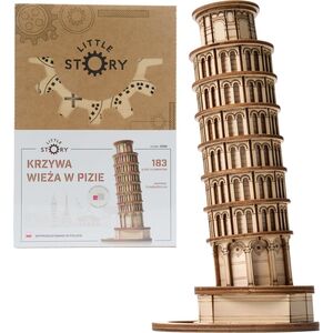 Little-Story Little Story Drewniane Puzzle Model 3D - Krzywa Wieża w Pizie