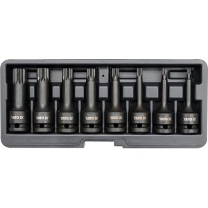 Yato Zestaw nasadek trzpieniowych Spline udarowych 1/2" M5-M18 8szt. (YT-1069)