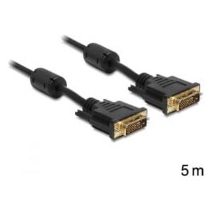 Kabel Delock DVI-D - DVI-D 5m czarny (83192)