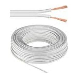 Przewód MicroConnect Głośnikowy, 2x0.75mm, 25m, biały (AUDSPEAKER2-25)