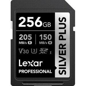Karta Lexar Professional Silver Plus SDXC 256 GB Class 10 UHS-I/U3 V30 (LSDSIPL256G-BNNNG)