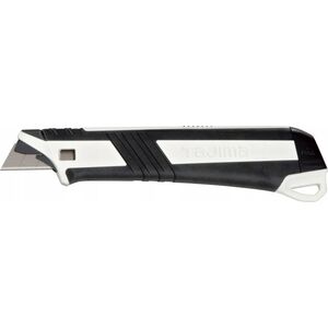 Tajima Sustiprintas gumuotas peilis laužomomis 18mm geležtėmis, Tajima DORA Impact 18mm Juodas Blade