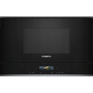 Kuchenka mikrofalowa Siemens Siemens iQ700 BF722L1B1, Built-in, Solo microwave, 21 L, 900 W, Touch, Black