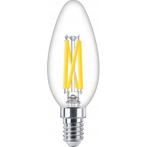 Signify Philips LED WarmGlow Kerzenlampe 60W E14 Klar dimmbar