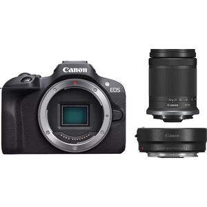 Aparat Canon EOS R100  + RF-S 18-150mm f/3.5-6.3 IS STM + adapter EF-EOS R