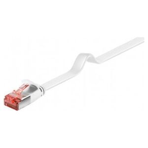 Triton CAT 6 kabel krosowy płaski,U/FTP, biały - Długość kabla 20 m