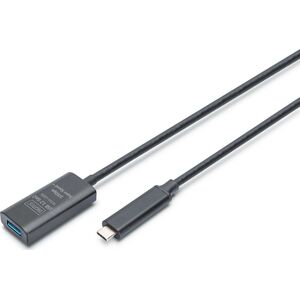 Active USB-C Extension Cable, 5m 10G, USB 3.2 Gen2, USB-C - USB-A (M/F)