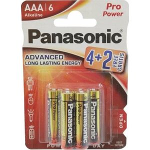Panasonic Pro Power battery LR03PPG/6B (4+2)
