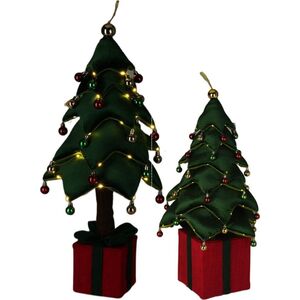 Choinka materiałowa 25 led teleskopowa 40-70cm