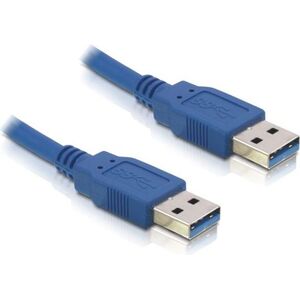 Kabel USB Delock USB-A - USB-A 1 m Niebieski (82534)
