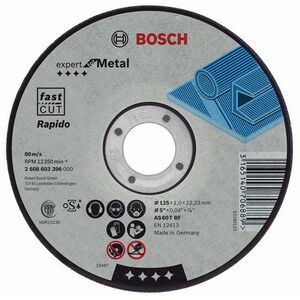 Bosch Tarcza tnąca prosta Expert for Metal 125x1,6x22,2mm (2.608.600.219)