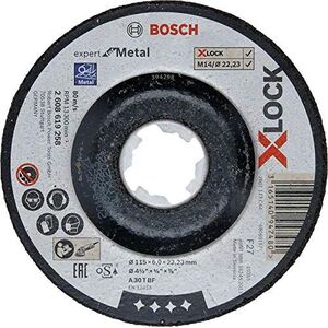Bosch Bosch roughing X-LOCK Expert for Metal 115mm cranked grinding wheel (115 x 6 x Length 22.23mm)
