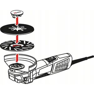 Bosch Bosch X-LOCK fiber disc R780 Best for Metal and Inox, 125mm, grinding disc (O 125mm, K 100)