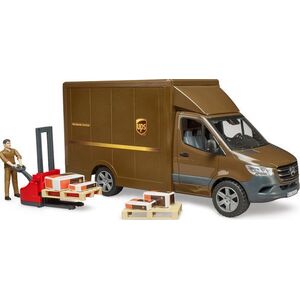 Bruder bruder MB Sprinter UPS with driver and accessories, model vehicle (brown)