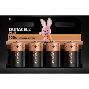 Duracell Duracell Plus D, battery (4 pieces, D)