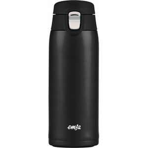 Emsa Emsa TRAVEL MUG light thermal mug (black (matt), 0.4 liters, flip lid)