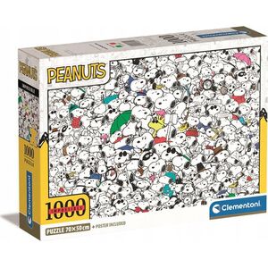 Clementoni Puzzle 1000 elementów Compact Impossible Peanuts