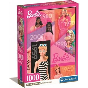 Clementoni Puzzle 1000 elementów Compact Barbie