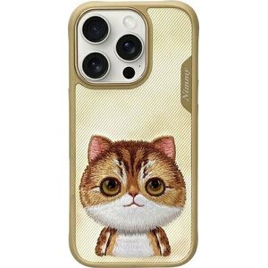 Nimmy case iPhone 16 Pro 6.3" khaki Big Eyed Pet 2.0 Cat