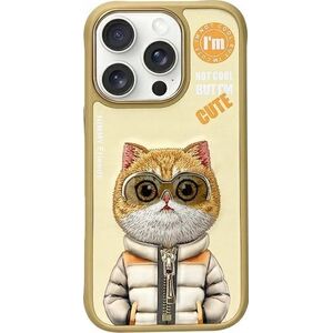 Nimmy iPhone 16 Pro 6.3" case khaki Cool&Cute 2.0 Cat