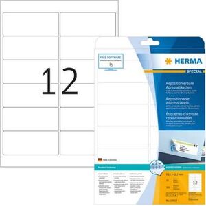 Herma Etykieta adresowa A4 99,1x42,3mm biały, 25 arkuszy
