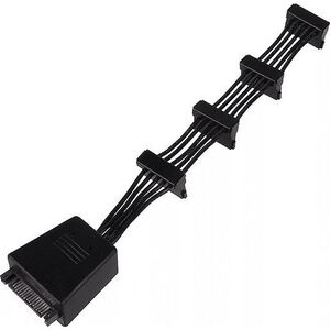SilverStone SATA 15-pin - SATA 15-pin x4, Czarny (SSTCP06)