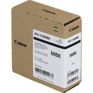 Tusz Canon Canon PFI-110MBK - 160 ml - Matte Black - Original - Ink Tank - for imagePROGRAF TX-2000, TX-3000, TX-4000 (2363C001)
